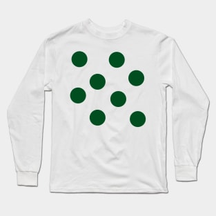 Green Polka Dots Long Sleeve T-Shirt